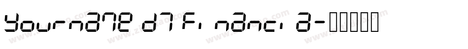 Yourname D7 Financia字体转换